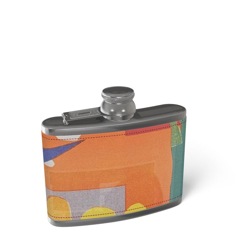 Leather Wrapped Hip Flask