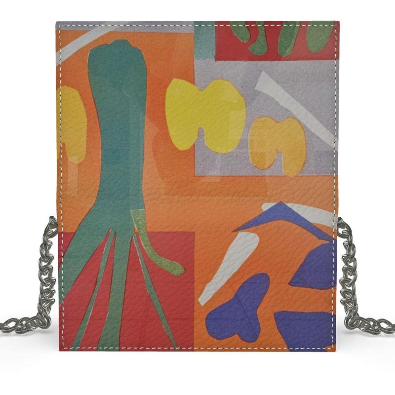 R&RH Orange Abstract Designer 'Kenway' Evening Bag