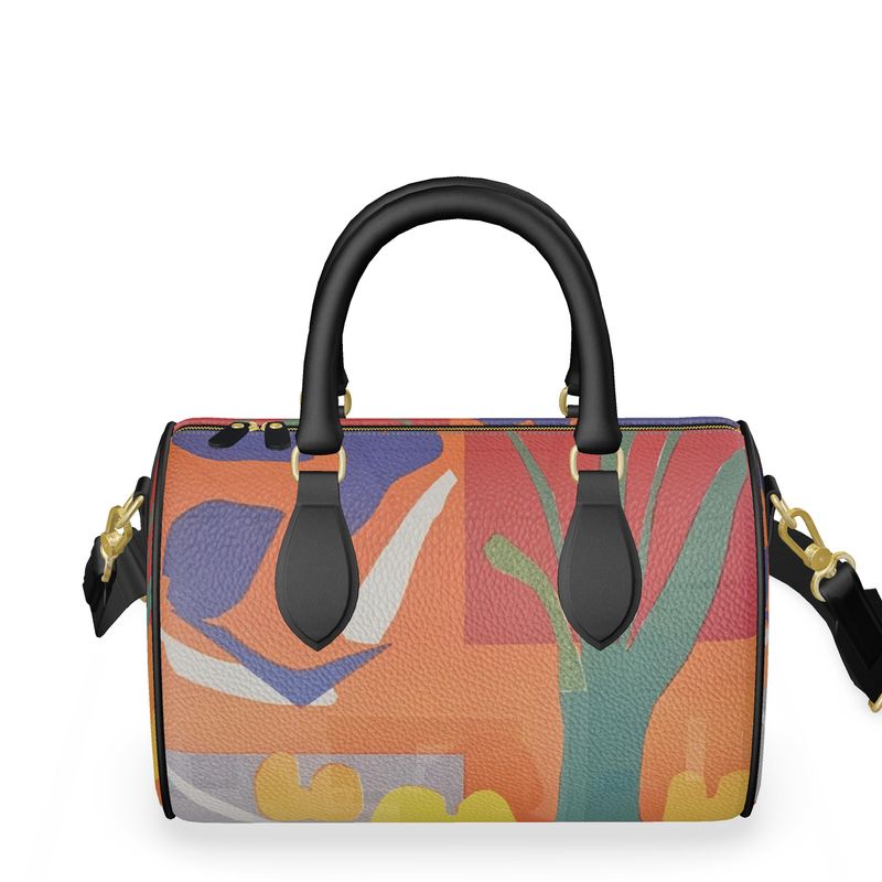 R&RH Orange Abstract Mini Denbigh Duffle Bag