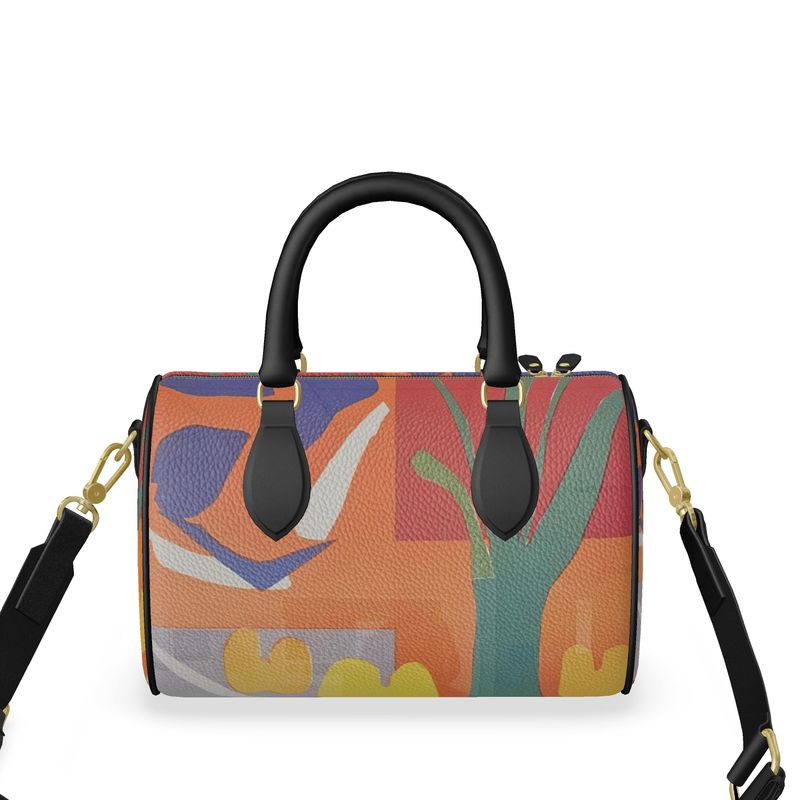 R&RH Orange Abstract Mini Denbigh Duffle Bag