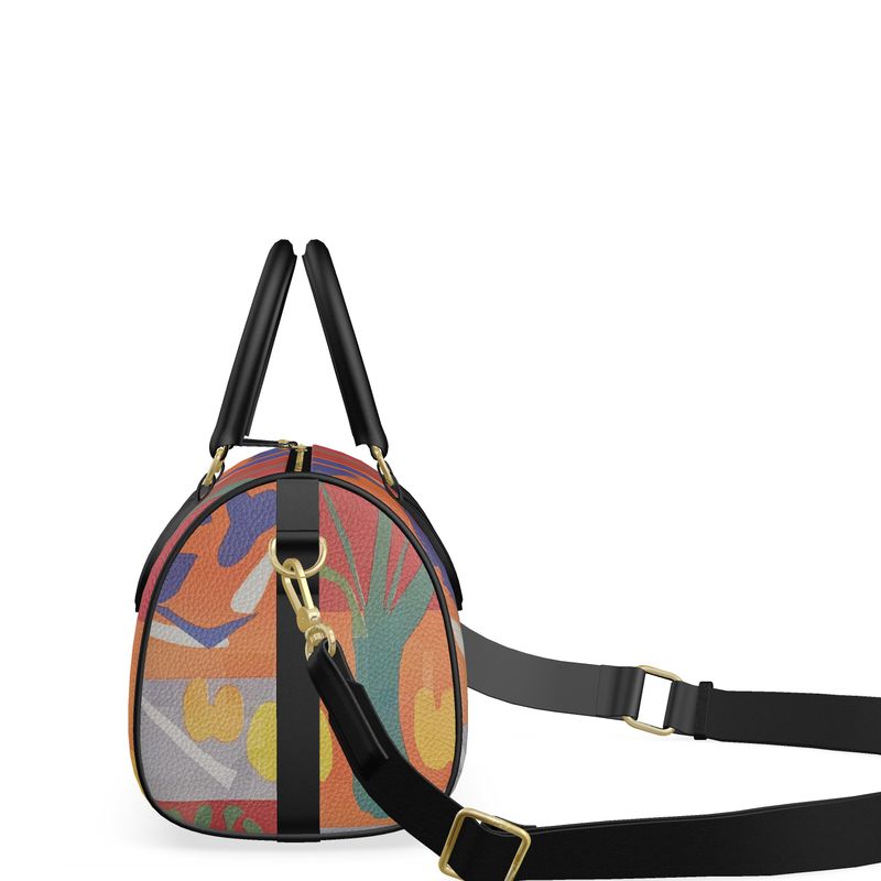 R&RH Orange Abstract Mini Denbigh Duffle Bag