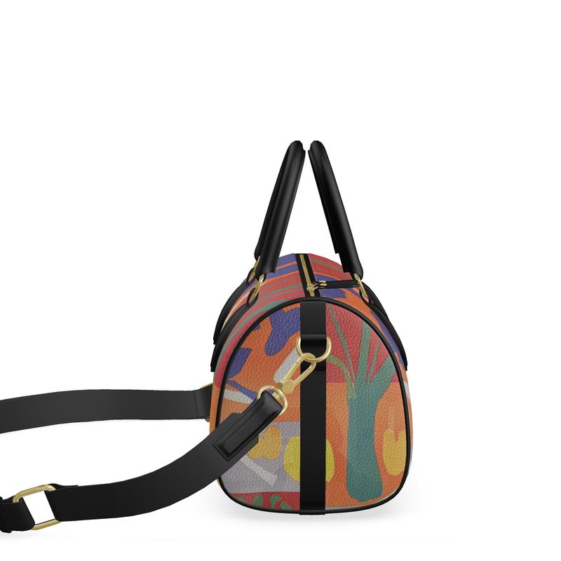 R&RH Orange Abstract Mini Denbigh Duffle Bag