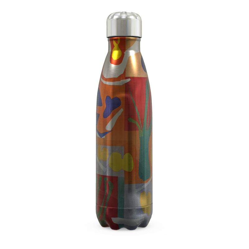 R&RH Orange Flowers Stainless Steel Thermal Bottle