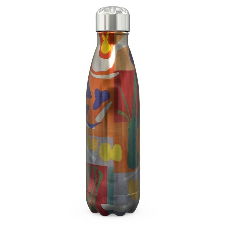 R&RH Orange Flowers Stainless Steel Thermal Bottle