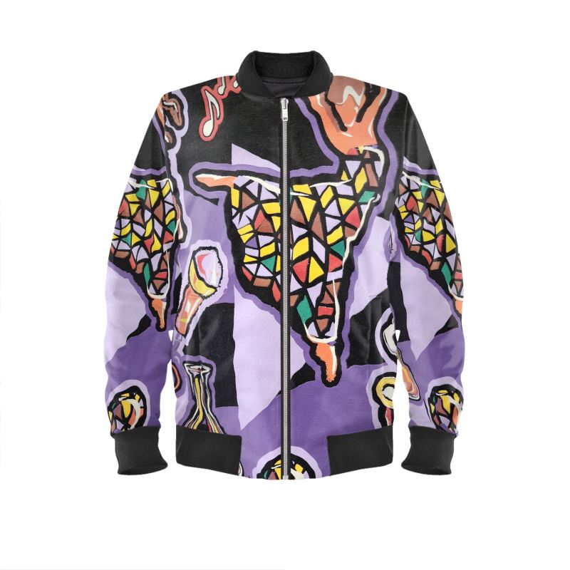 R&RH Purple Mens Bomber Jacket