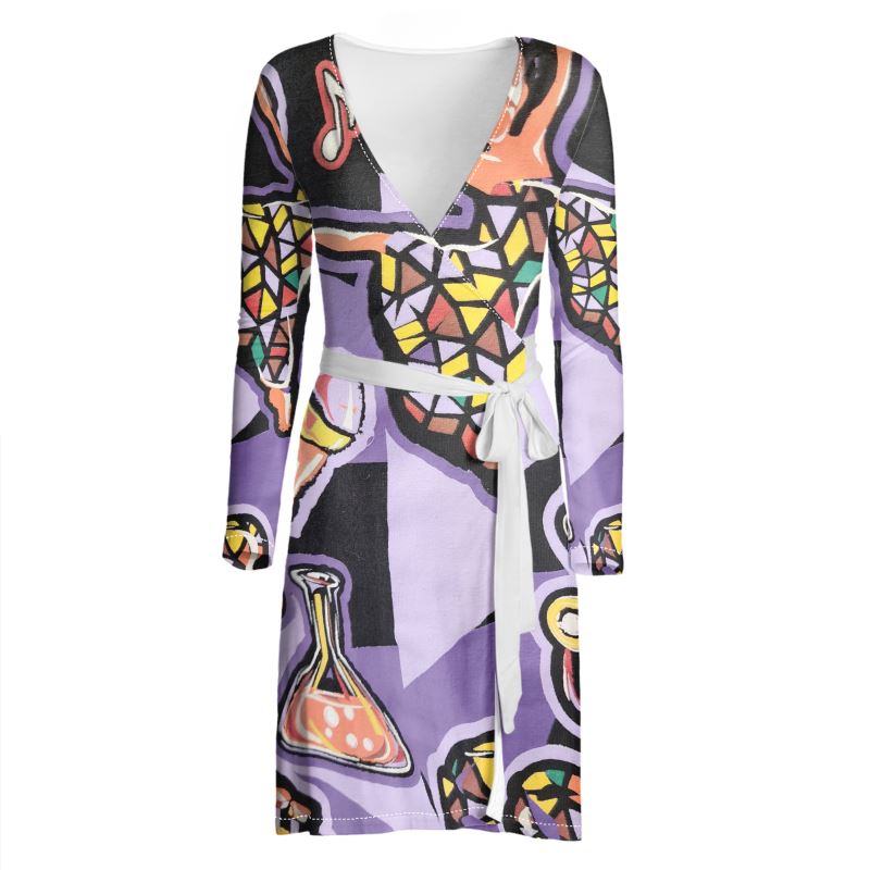 R&RH Purple Wrap Dress