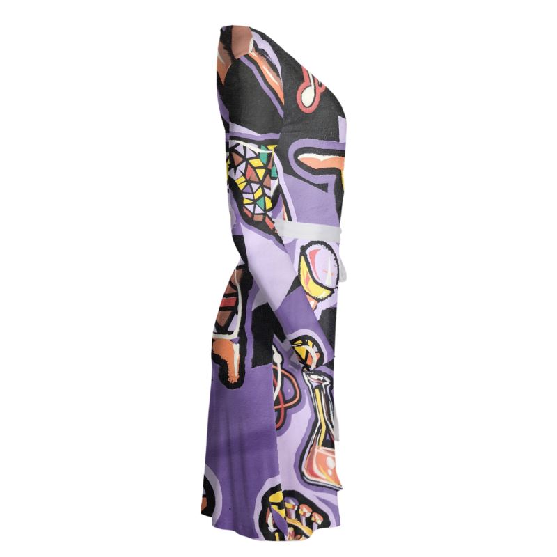 R&RH Purple Wrap Dress