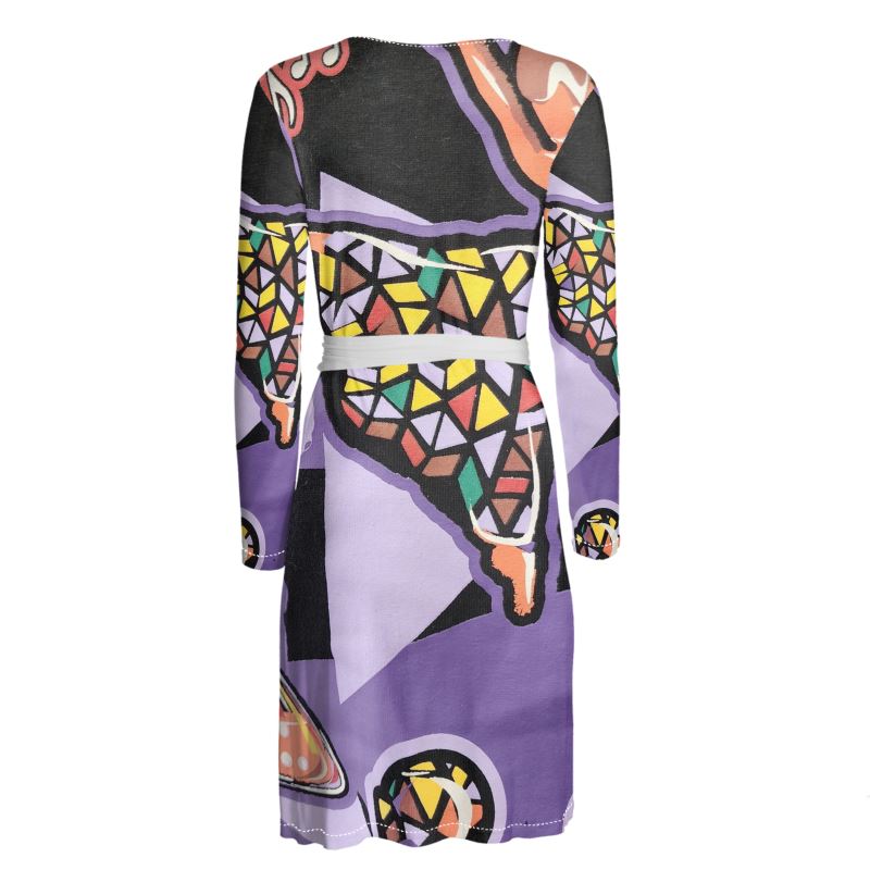 R&RH Purple Wrap Dress