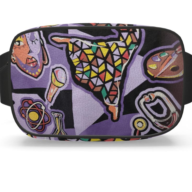 R&RH Purple Abstract Belt Bag