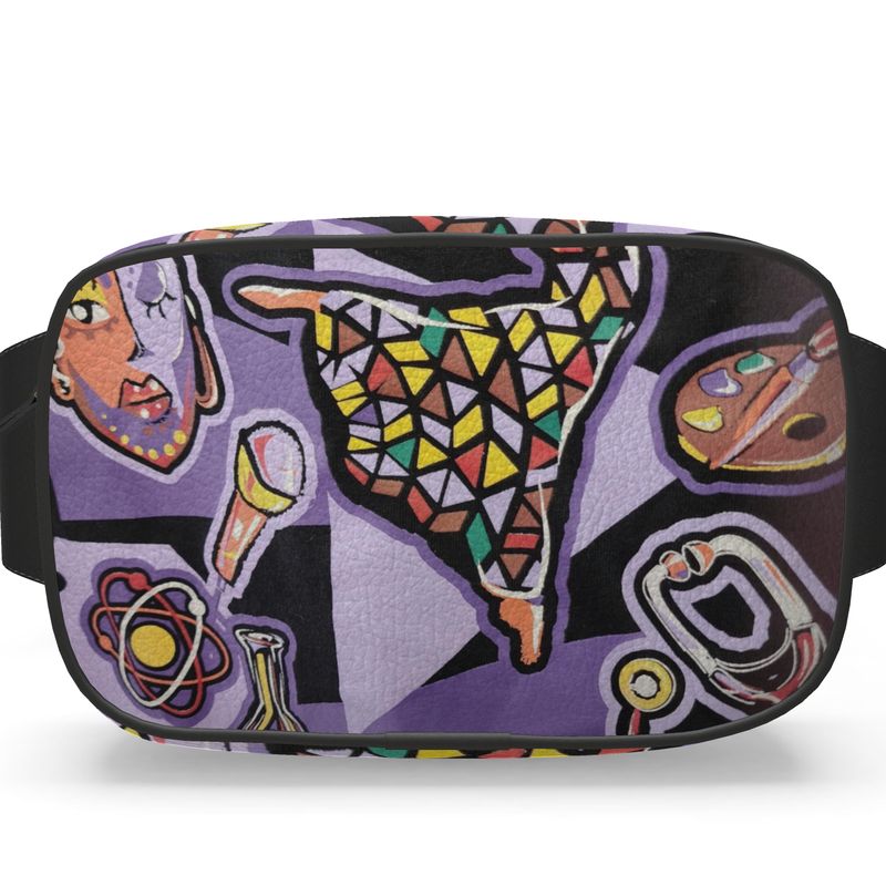 R&RH Purple Abstract Belt Bag