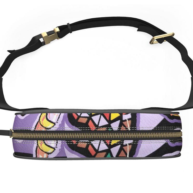 R&RH Purple Abstract Belt Bag