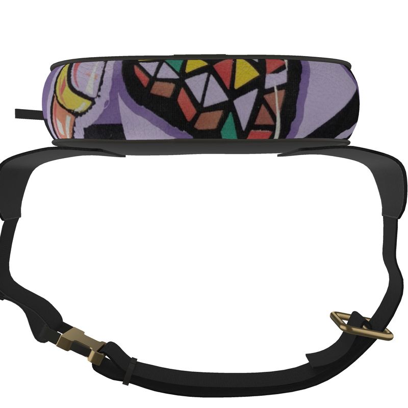 R&RH Purple Abstract Belt Bag