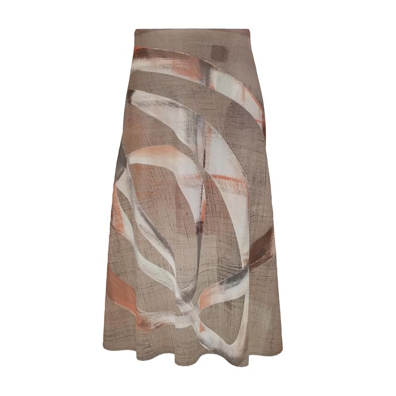 R&RH  Beige Stripe Skirt