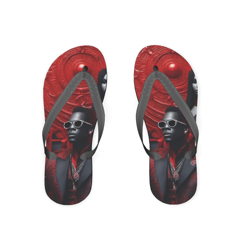 R&RH Red The Game Unisex Flip Flops