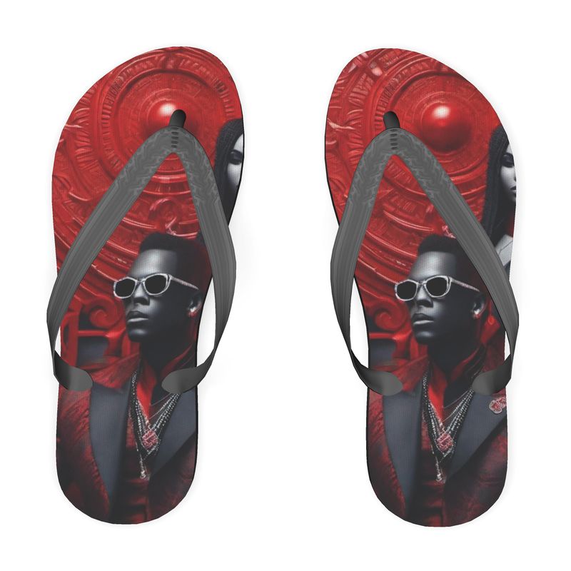 R&RH Red The Game Unisex Flip Flops