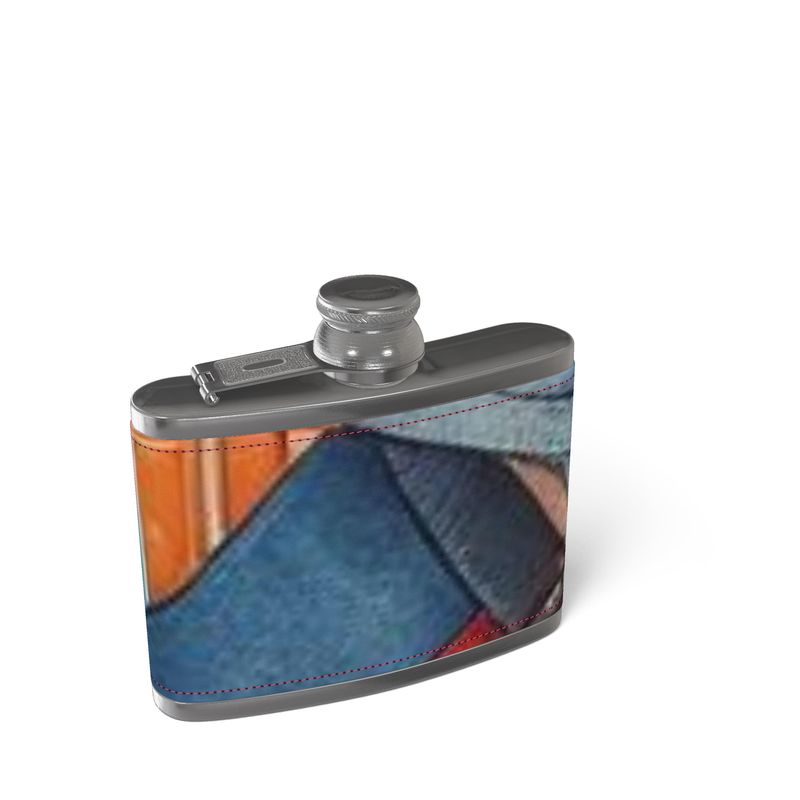 Leather Wrapped Hip Flask