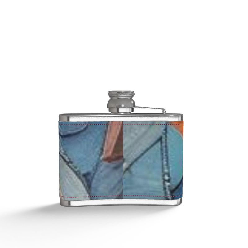 Leather Wrapped Hip Flask