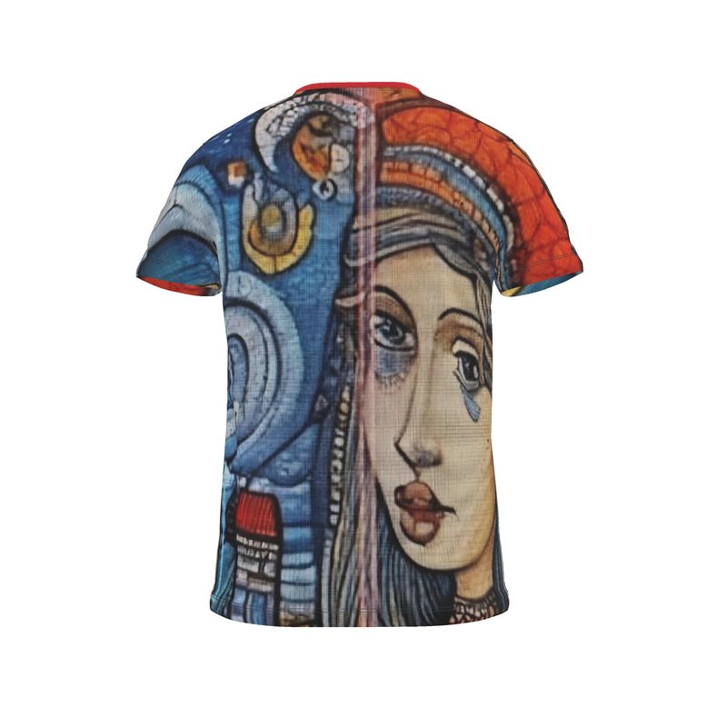 R&RH Women's Whimsical Blue Designer Remix T Shirt