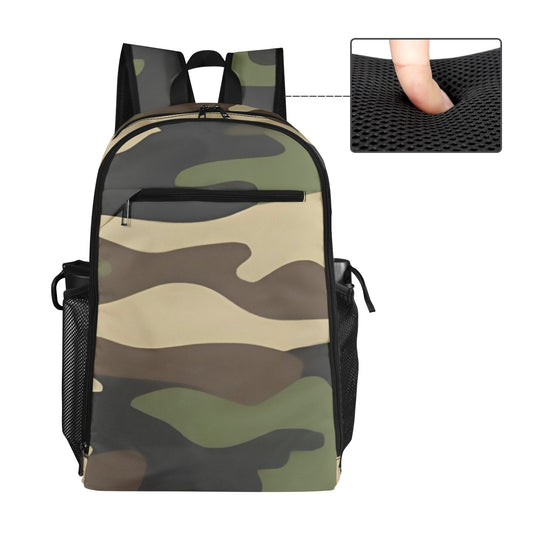 R&RH Camo Green Unisex Travel Backpack Leisure Sports Backpack