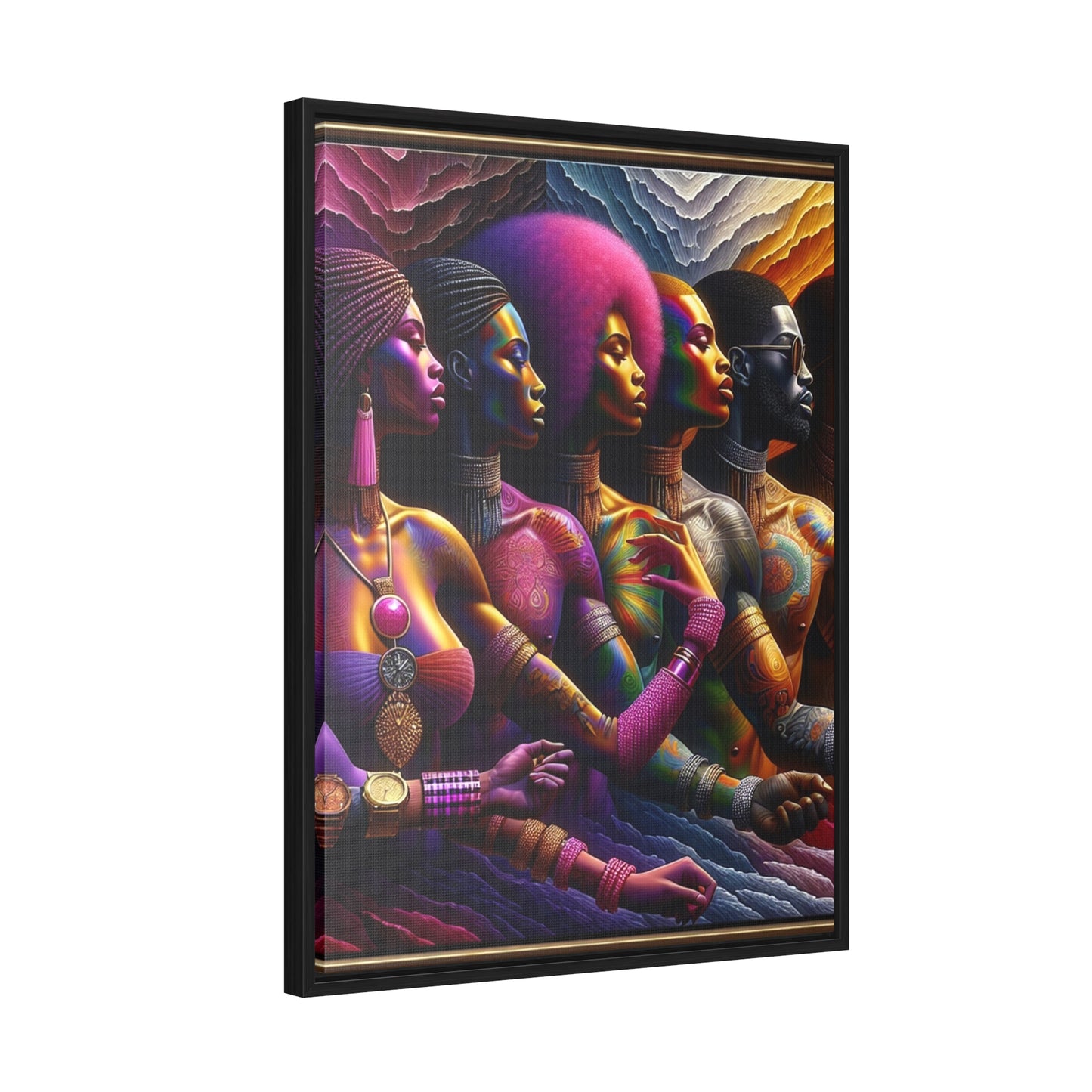 R&RH Colorful Artistry Framed Portrait