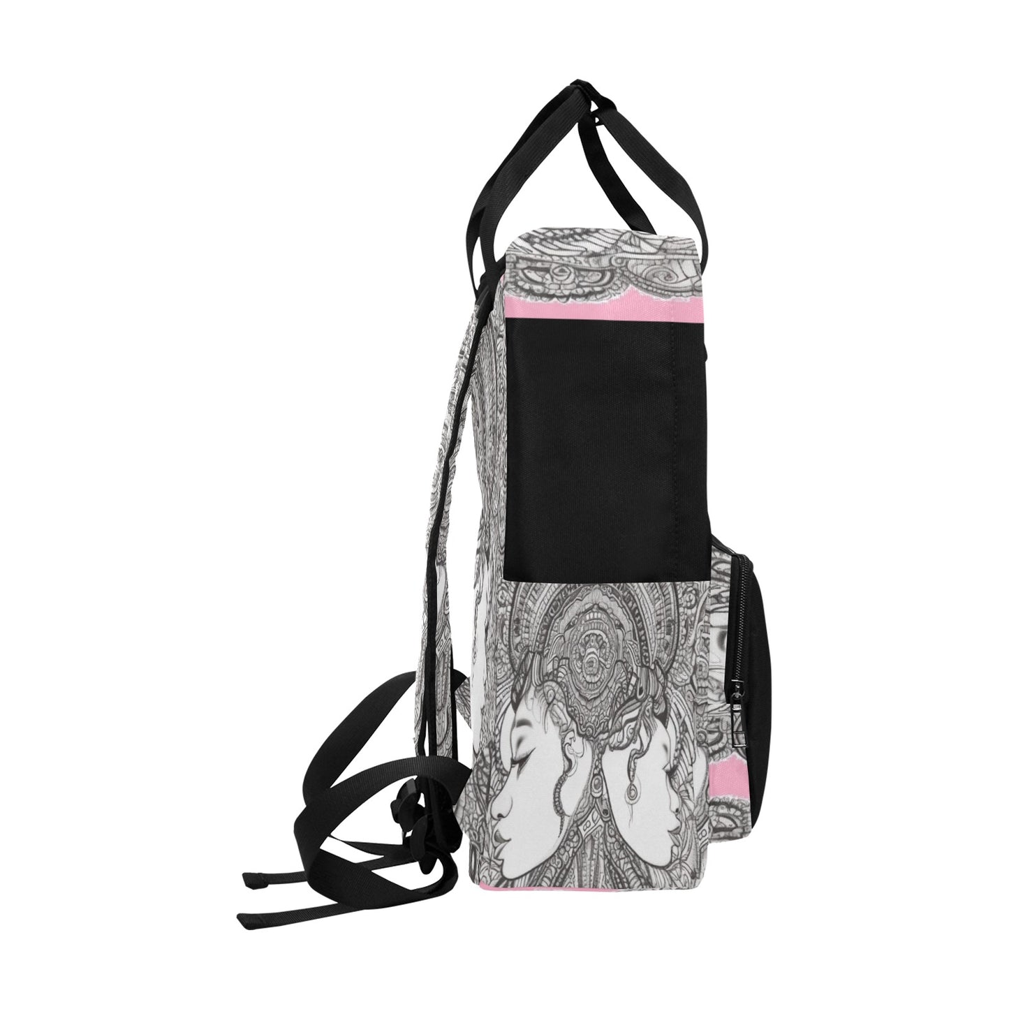 R&RH PinkDestiny Designer Pink  Twin Handle Backpack