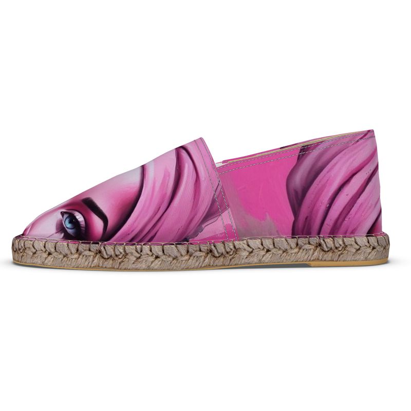 R&RH Her Eyes Pink Unisex Espadrilles