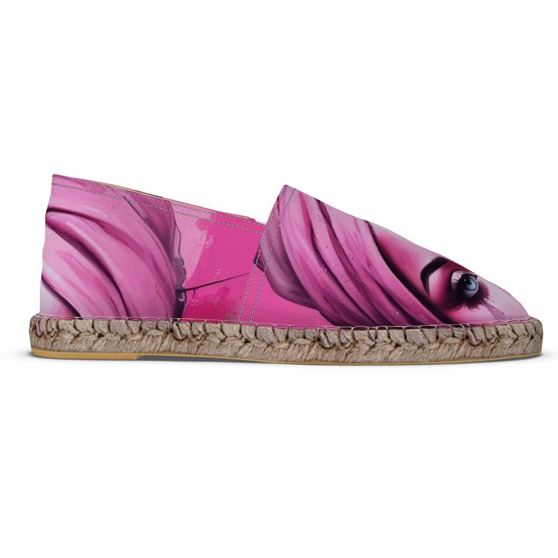 R&RH Her Eyes Pink Unisex Espadrilles