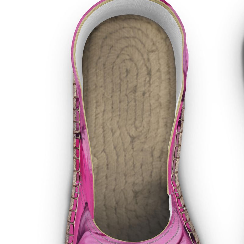 R&RH Her Eyes Pink Unisex Espadrilles