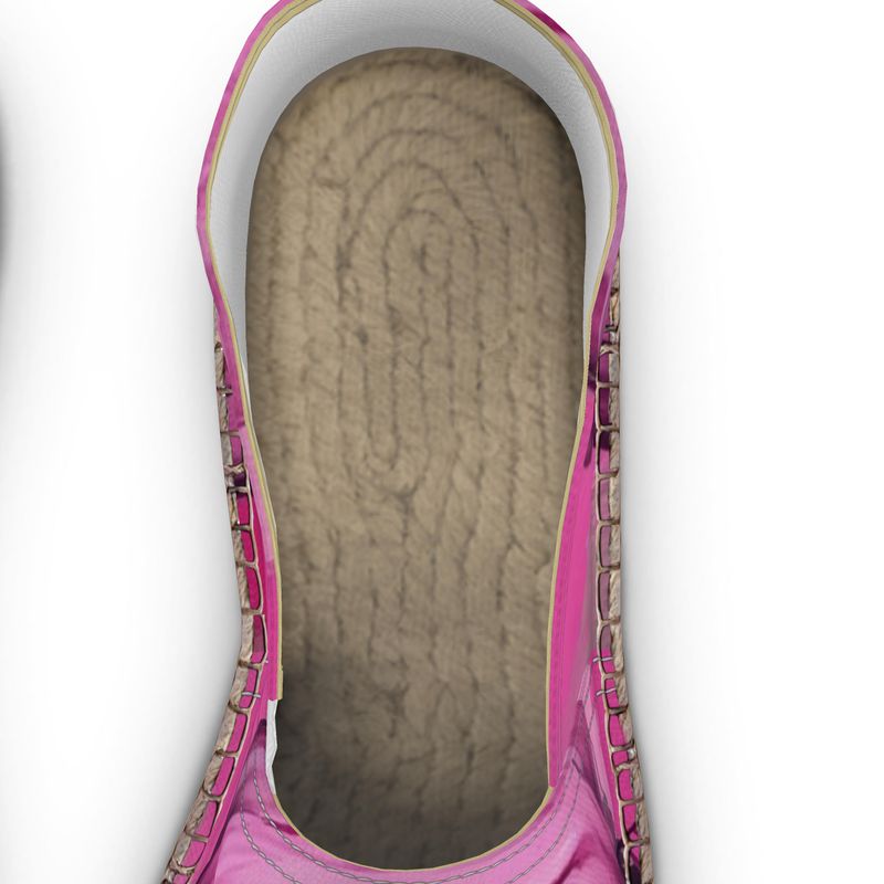 R&RH Her Eyes Pink Unisex Espadrilles