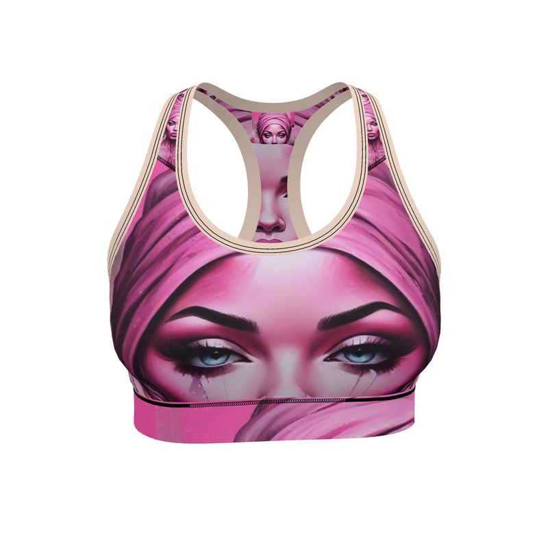 R&RH Her Eyes Pink Sports Bra