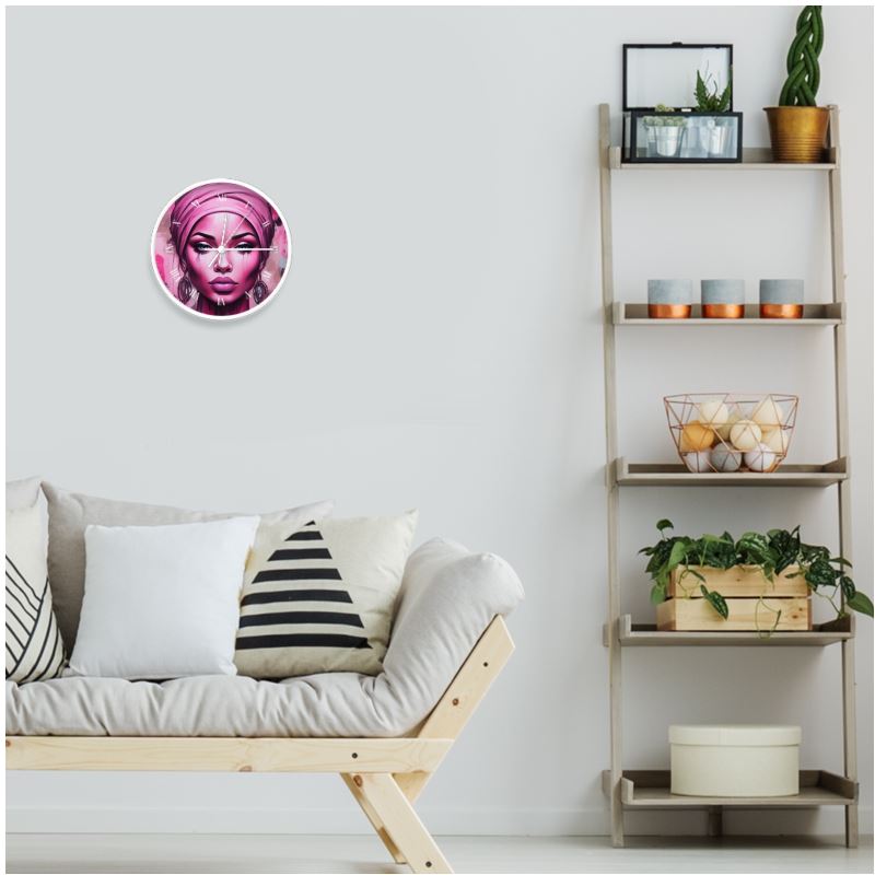 R&RH Her Eyes Designer Pink Wall Clocks