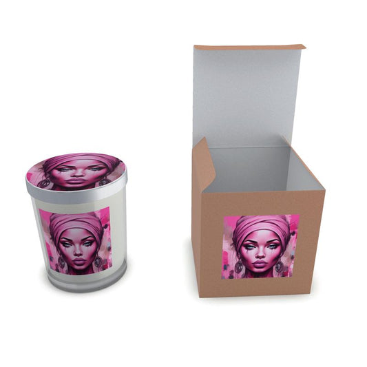 R&RH Designers Pink Her Eyes Set Candle in Glass