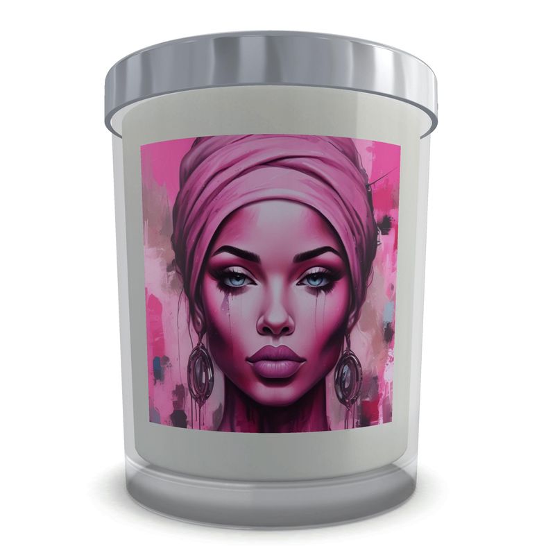 R&RH Designers Pink Her Eyes Set Candle in Glass