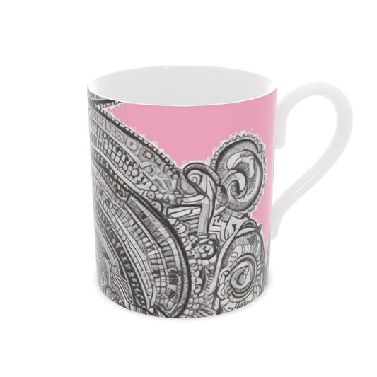 R&RH Pink Destiny Bone China Mug