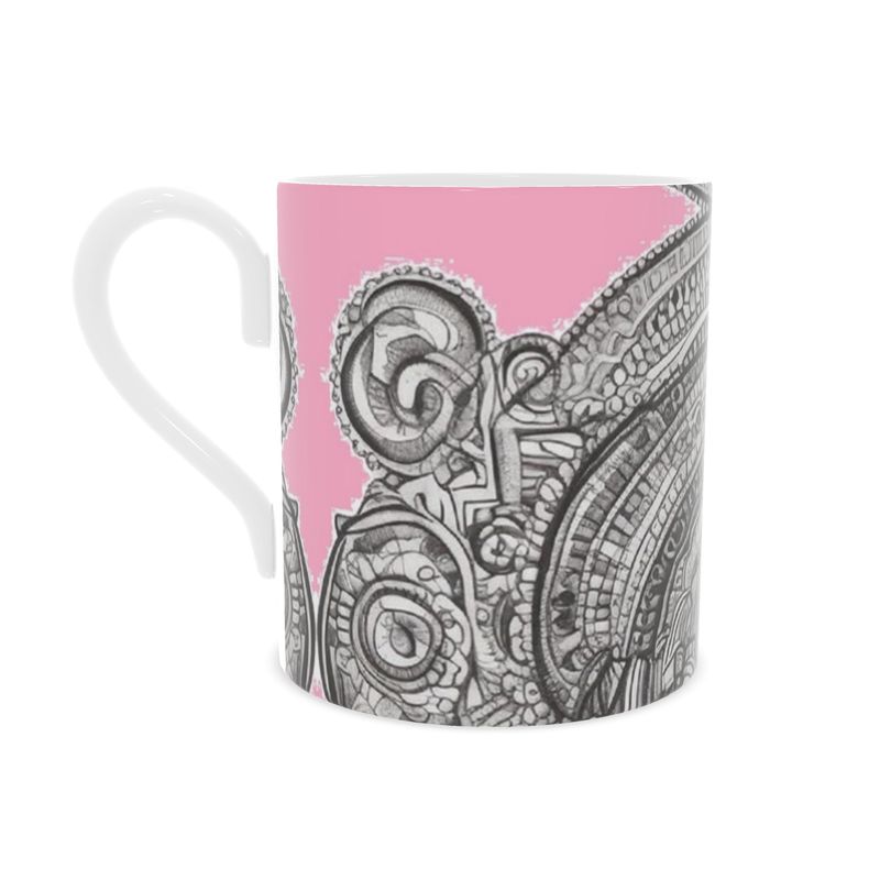 R&RH Pink Destiny Bone China Mug