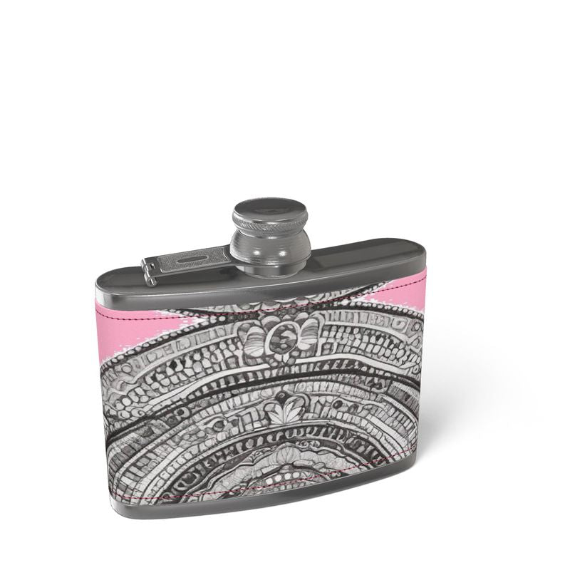 Leather Wrapped Hip Flask