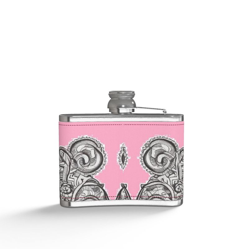 Leather Wrapped Hip Flask