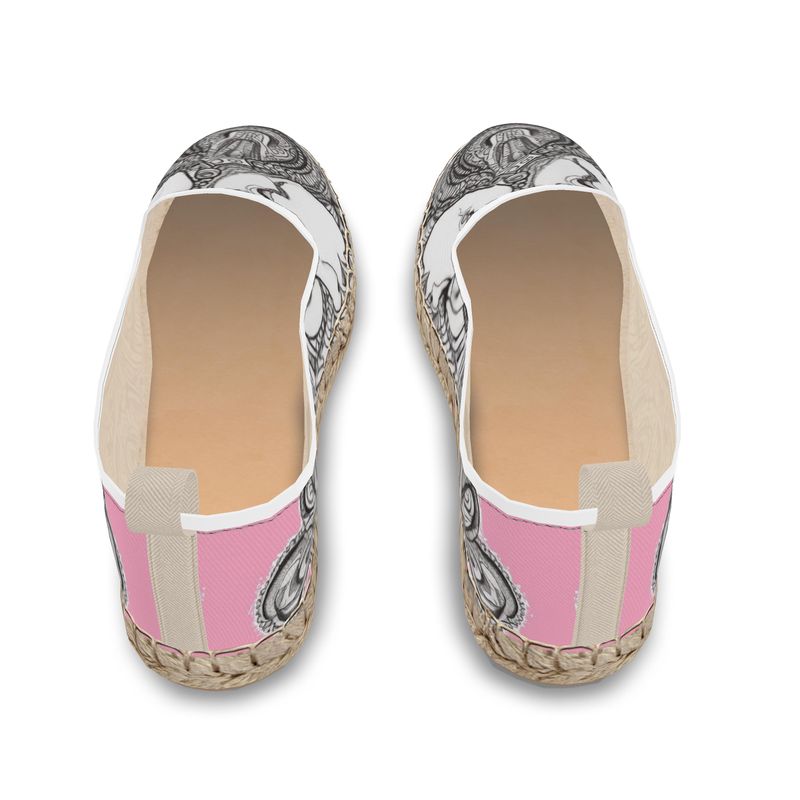 R&RH PinkDestiny Designer Loafer Espadrilles