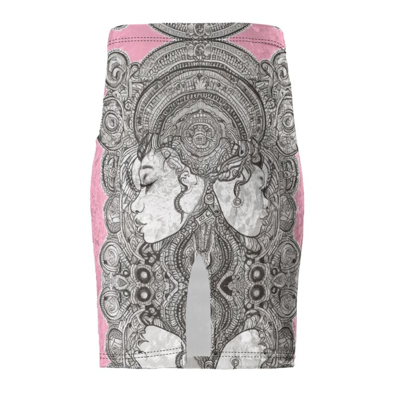 R&RH PinkDestiny Designer Pencil Skirt