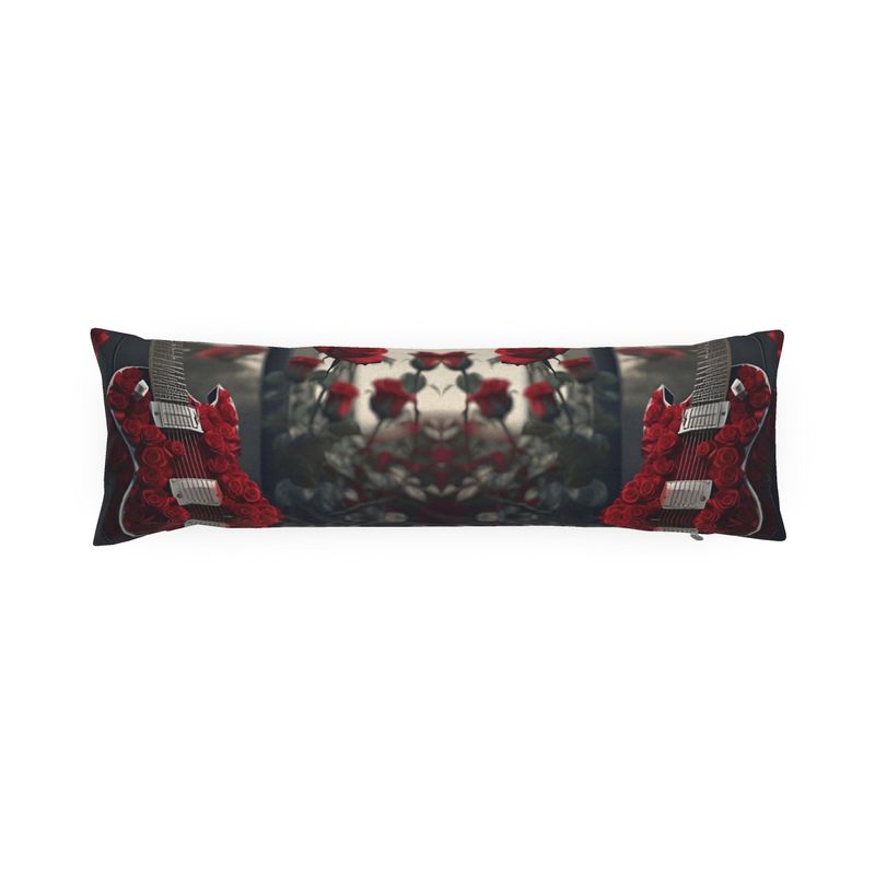 R&RH Red Guitar Designer Bolster Pillow