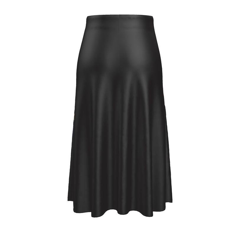 R&RH Birdsong Women's Black Midi Skirt