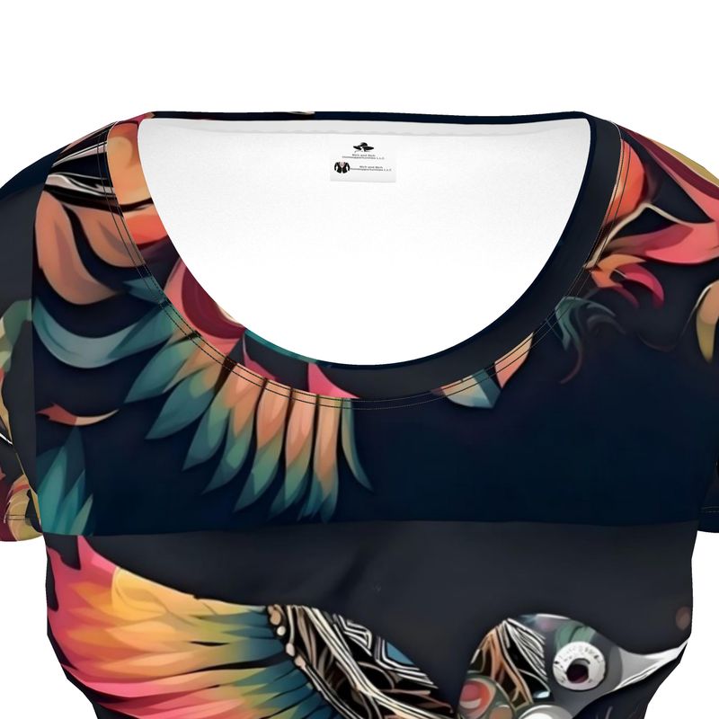 R&RH Birdsong Ladies Scoop Neck Black T-Shirt