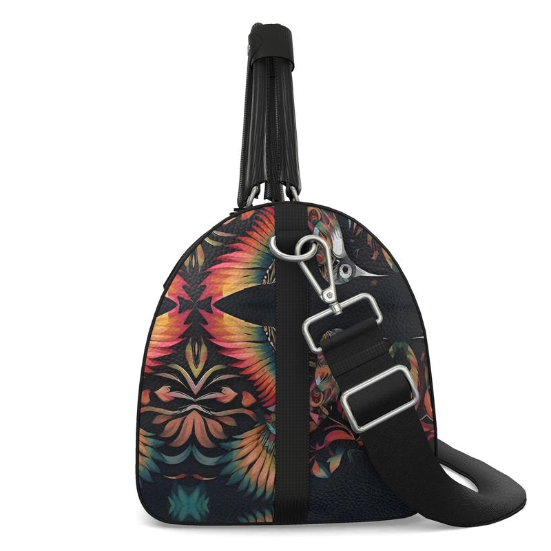 R&RH Birdsong Colorful Designs Black Duffle Bag