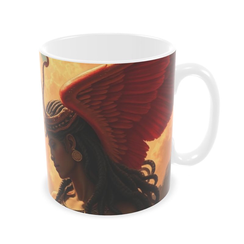 R&RH Greek Mythology Designer Originals Burgundy Builders Mugs