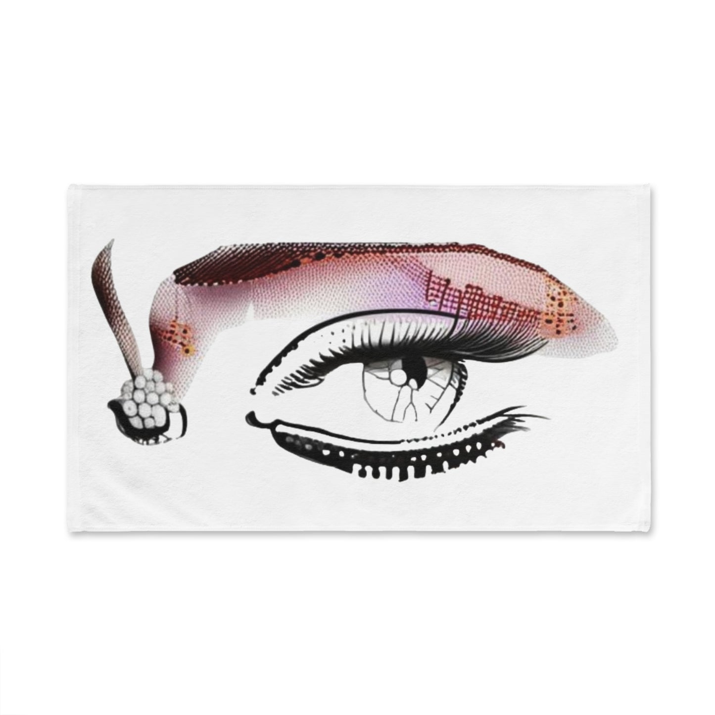 R&RH Elegant Eye Design Hand Towel - Artistic Home Décor