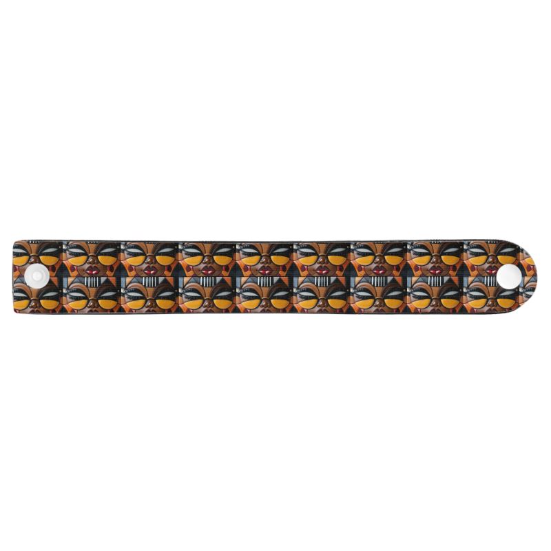 R&RH Ethnic Caricature Brown Neoprene Wristband