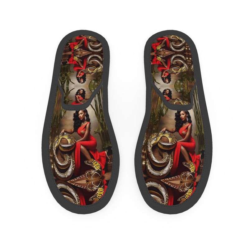 R&RH LuiiLoviie Brown Caricature Slippers