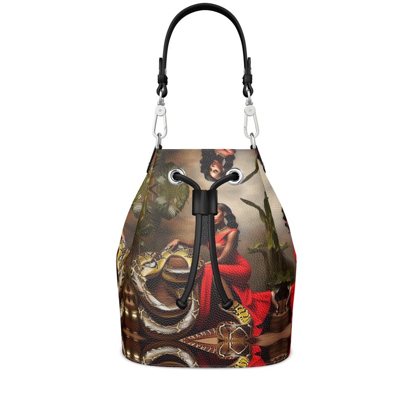 R&RH LuiiLoviie Red Bucket Designer Bucket Bag