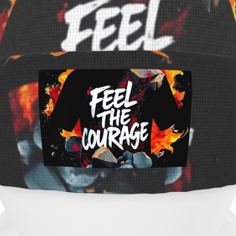 R&RH Feel The Courage Unisex Black Beanie