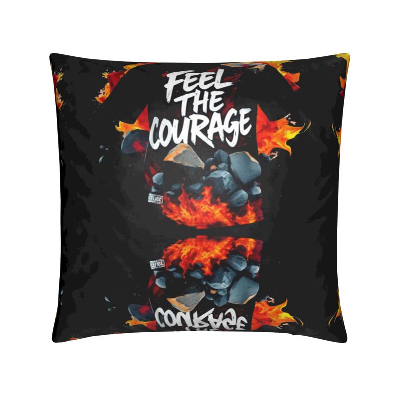 R&RH Feel The Courage Black Decor Cushions